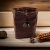 Owl Dice Bag - Reversible - Batik Cotton - Drawstring Closure - Cord Lock - Large Capacity view 4