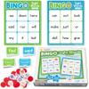 Bright Seed Sight Words Bingo Game for Kindergarten, Learn to Read Sight Word Cards, Word Games for Kids Ages 4-8, Bingo Sight Words Level 1&2, Laminated for Easy Clean view 1