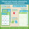 Bright Seed Sight Words Bingo Game for Kindergarten, Learn to Read Sight Word Cards, Word Games for Kids Ages 4-8, Bingo Sight Words Level 1&2, Laminated for Easy Clean view 2