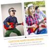 Cartoon Soprano Ukulele Boys and Girls Ukulele Guitar Toy Musical Instruments Boys and Girls for Adults view 2