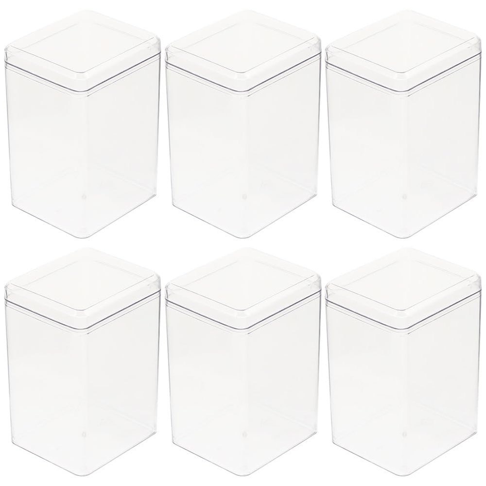 Abaodam 6pcs Box Display Box Plastic Container Mini Containers Toy Container Toy Baby Doll Acrylic Display Case Figurine Display Case Mini Doll Case Show Case Puppet The Pet Favorite Box