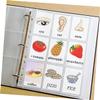 Abaodam 20pcs Trading Cards Sleeves Binder Pages Stamps Stickers TCG Storage Double-Sided Design view 2