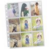 Abaodam 20pcs Trading Cards Sleeves Binder Pages Stamps Stickers TCG Storage Double-Sided Design view 4