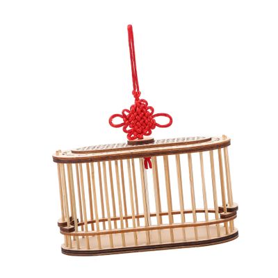 DOITOOL 1pc Portable Wooden Cage Dual Chamber Habitat for for Boys and Girls Nature Exploration and Observation Lightweight Outdoor Transport Box
