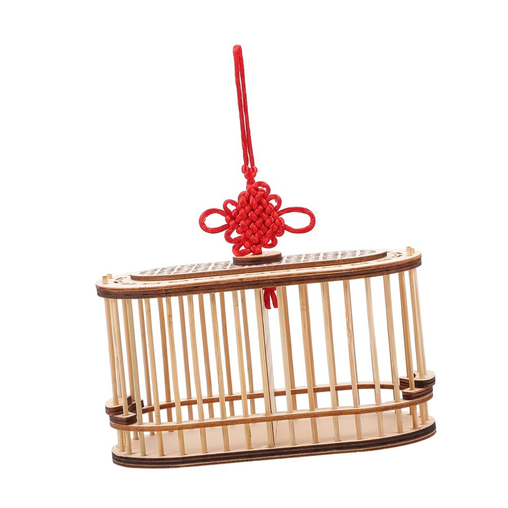 DOITOOL 1pc Portable Wooden Cage Dual Chamber Habitat for for Boys and Girls Nature Exploration and Observation Lightweight Outdoor Transport Box