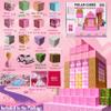 Magnetic Blocks - Create Pink Wonderland with Our Princess Blocks 112 pcs Polar Cubes DreamHouse Magnetic Building Blocks Set Designed in USA view 2