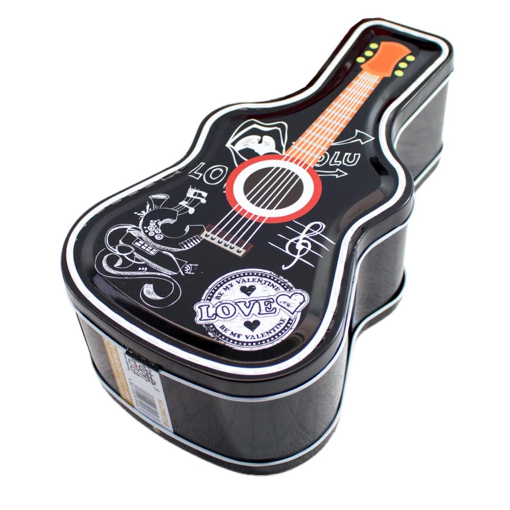 1pc Guitar Shape Piggy Bank Metal Saving Pot Cute Decorative Money Box for Boys and Girls and Adults for Style