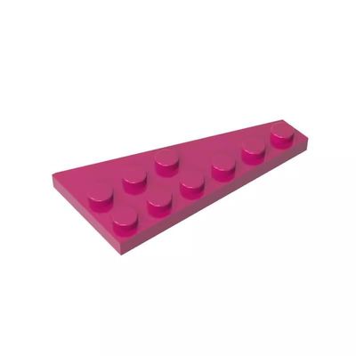 Gobricks GDS-551 54384 Wedge Plate 6x3 Left, Magenta, 50 pcs Brick Parts