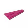 Gobricks GDS-551 54384 Wedge Plate 6x3 Left, Magenta, 50 pcs Brick Parts view 1