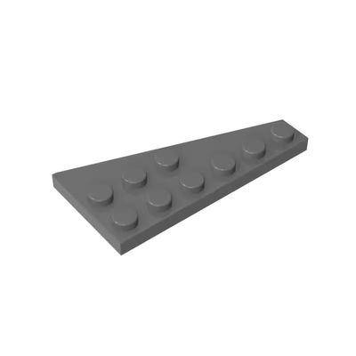 Gobricks GDS-551 54384 Wedge Plate 6x3 Left, Dark Bluish Gray, 50 pcs