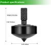 CHEETOP Stainless Steel Spinning Top, Precision Mini Desktop Gyroscope, Kill Time Reduce Stress ADHD Toys, Perfect Balance Gyro (Black Style 2) view 2