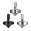 CHEETOP Stainless Steel Spinning Top, Precision Mini Desktop Gyroscope, Kill Time Reduce Stress ADHD Toys, Perfect Balance Gyro (3PCS Black+Silver+Iridescent Style 3) view 1