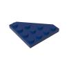 Gobricks GDS-554 30503 Wedge Plate 4x4 Cut Corner, Dark Blue, 50 pcs view 1