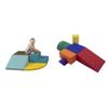 Factory Direct Partners 11619-ETCT SoftScape Toddler Playtime Corner Climber, Indoor Active Play Structure (4-Piece Set) & 12364-AS SoftScape Playtime and Climb Multipurpose Playset view 1