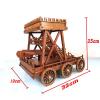 Chinese style ancient siege vehicle model Wooden Tabletop Game Toy Retro Adult Birthday Gift view 3