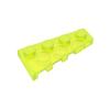 Gobricks GDS-549 41760 Wedge Plate 4x2 Right, Trans Neon Green, 50 pcs view 1