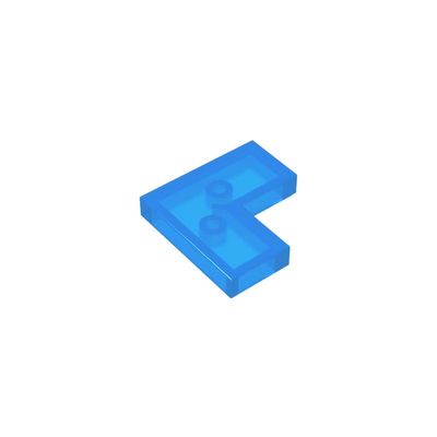 Gobricks GDS-567 14719 Tile 2x2 Corner, Trans Dark Blue, 50 pcs Brick Parts