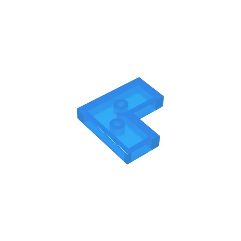 Gobricks GDS-567 14719 Tile 2x2 Corner, Trans Dark Blue, 50 pcs Brick Parts