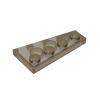 BrickBuddy Gobricks GDS-548 41770 Wedge Plate 4x2 Left, Trans Black, 50 pcs view 1