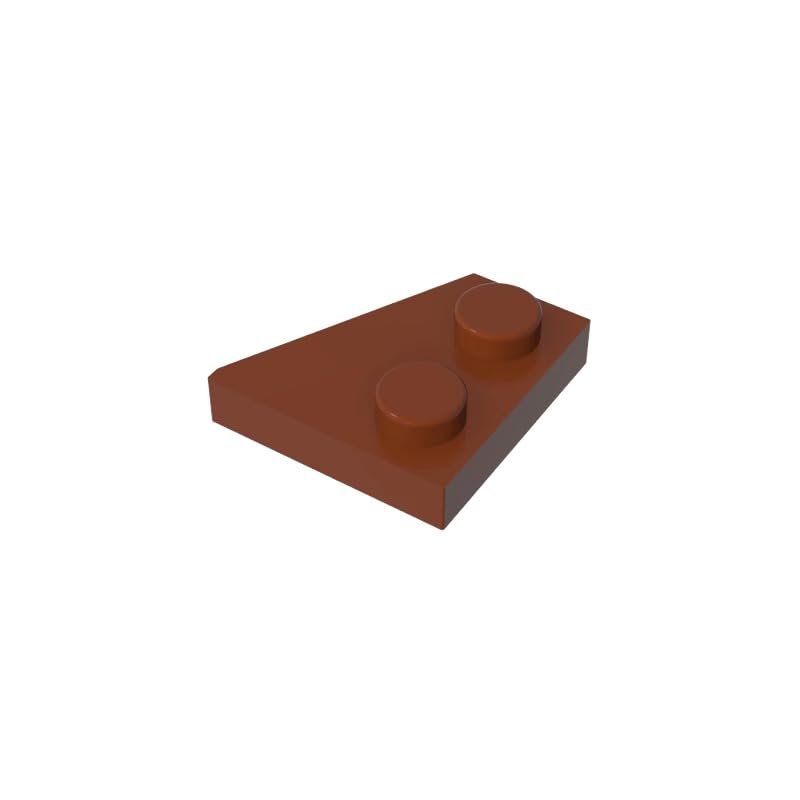 Gobricks GDS-559 24299 Wedge Plate 2x2 Left, Reddish Brown, 50 pcs