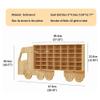 Wasaiggon Wood Toy Car Display Rack, Holds 42 Diecast Cars Model Car Display Case 1/64 Scale Toy Cars Organizer Freestanding or Wall-Mounted Toy Car Storage Cabinet view 2