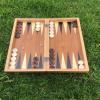 19-inch Large Antique Backgammon Sets for Adults Complete Wooden Game Board Handmade Game Sets Great Gift for Dad, Husband, Anniversary, Birthday view 2