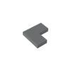 BrickBuddy Gobricks GDS-567 14719 Tile 2x2 Corner, Dark Bluish Gray, 50 pcs view 1