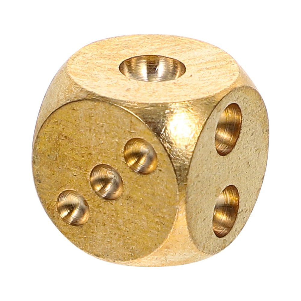 Abaodam Copper Craft Solid Dice Small Game Dice Prop for Home Entertainment Sturdy and Safe Design for Family Gatherings and Parties Quality Copper Material