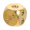 Abaodam Copper Craft Solid Dice Small Game Dice Prop for Home Entertainment Sturdy and Safe Design for Family Gatherings and Parties Quality Copper Material view 1