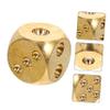 Abaodam Copper Craft Solid Dice Small Game Dice Prop for Home Entertainment Sturdy and Safe Design for Family Gatherings and Parties Quality Copper Material view 2