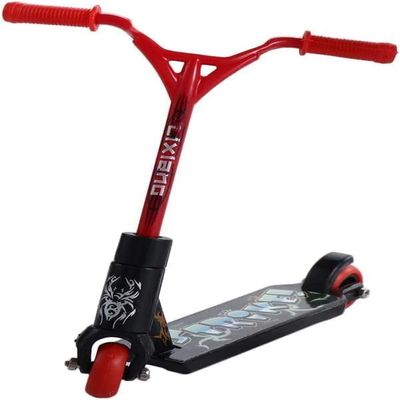 1Pc Red Mini Finger Scooter, Cute Mini Skateboards Plastic Finger Skateboards Finger Sport Toy Interactive Finger Toys Photography Props Finger Boards and Finger Bikes