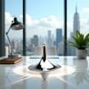 Silver Accurate Spinning Top,Portable Precision Metal Spinner Top Premium Exquisite Perfect Balance Desktop Gyro Vintage Totem Zinc Alloy Prop Spinning Top Desk Ornament Prop,Activity Centers view 3