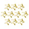10Pcs Gold Star Hair Clips Metal Snap Hair Clips Hair Barrettes Hair Side Clamps Headdress Cute Hair Accessories for Women Girls KidsClips and Barrettes view 1