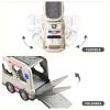 TEMI 5 Pack Ambulance Vehicle Toddler Truck Toys for 3 4 5 6 Year Old Boys, Friction Powered Cars with Toy Helicopter, Police Car, Fire Truck, Ambulance Car, Birthday Gifts for Girls Age 3-9 view 3