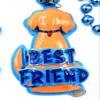 Best Friend Dog Puppy Mardi Gras Bead Necklace New Orleans Parade view 2