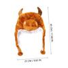 Abaodam 1pc Plush Cow Hat Soft Comfortable Animal Hat for Parties Carnival Masquerade view 4
