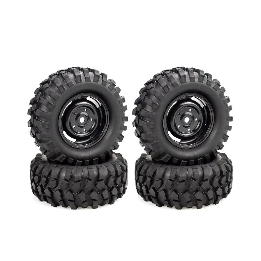 4pcs 1.9 Inch 96mm Rubber Wheel Rim and Tire for Rc Car 1/10 for Hsp for Redcat for for Traxxas Axial Scx10 D9 Rc Tires 1/10 Off Road Cars Modification Accessories