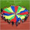 IBDRY Toddler Game Rainbow Parachute, Big Game Day Birthday Party Team Building Game Rainbow Parachute (Size : 4m/13.12ft) view 1
