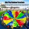 IBDRY Toddler Game Rainbow Parachute, Big Game Day Birthday Party Team Building Game Rainbow Parachute (Size : 4m/13.12ft) view 2
