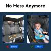 [2 Packs Blue & Pink] Kids Car Seat Tray, Travel Tray with Cup Holder for Toddler Baby, Kids Car Seat Food Snack Organizer for Road Trip, Stroller snack Organizer Travel Must Haves Toddler Must Haves view 4