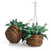 Odoria 1/12 Miniature Hanging Plants Mini Tiny Potted Plant Miniatures Dollhouse Decoration Accessories Doll House Accessory, 2Pcs Dark Green view 2