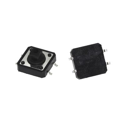 10PCS 12 * 12 * 7.3 Light Touch Switch SMD Micro Switch 12x12x7.3mm 4pins Push Button Switch High Temperature Resistant