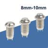 10mm Metal Chrome Push Button switches Flat/high Head 2A/250VAC NO NC Momentary Latching pin Terminal (Color : 10py.f.k2, Size : 3A 250VAC) view 3
