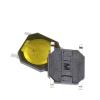 100PCS DC12V 50mA Membrane Switch 4x4x 0.8MM 4X4X0.8mm Tactile Push Button Switch Tact 4 Pin 4 * 4 * 0.8mm Switch Micro Switch SMD) (Color : 4x4x0.8mm (Bag)) view 4
