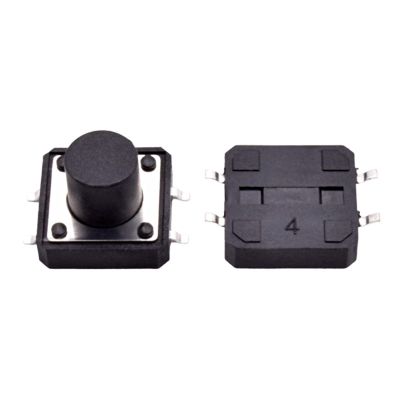 10pcs 12 * 12 * 5/6/7/8/9/10/11/12mm PCB On Off Momentary SMD SMT Tactile Tact Micro Push Button Touch Switch Electronic Power Reset (Color : H5mm 10pcs)