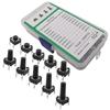 10 Models 6 * 6 Tact Switch Tactile Push Button Switch Kit Height: 4.3mm-13mm DIP 4P Micro Switch 6x6 Key Switch 200Pcs view 4