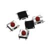100PCS 6 * 6 * 3.1 mm SMD Switch 4 Pin Touch Micro Switch Push Button Switches Red SMD Tact Switch 6x6x3.1mm view 1