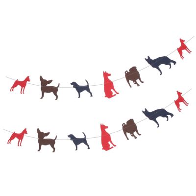 VICASKY 2pcs Animal-Shaped Holiday Banners for Pet Shop Decorations Adorable Hanging Banners for Birthday Parties and Events Easy to Assemble