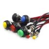 12mm Push Button Switch Waterproof Small car Circuit Wire Speaker Electrical Mini Boat Shape Round line PBS-11B PBS-33b (Color : Pbs-11 Without Lock) view 4