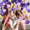 Purple Gold Balloon Garland Arch Kit, 139PCS Lavender Dark Purple Pastel Purple Metallic Gold Balloon Purple Gold Decorations for Birthday Wedding Baby Shower Anniversary Graduation Party Supplies view 3